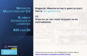 Magazijn Meesterschap: continu verbeteren met Sherpaan